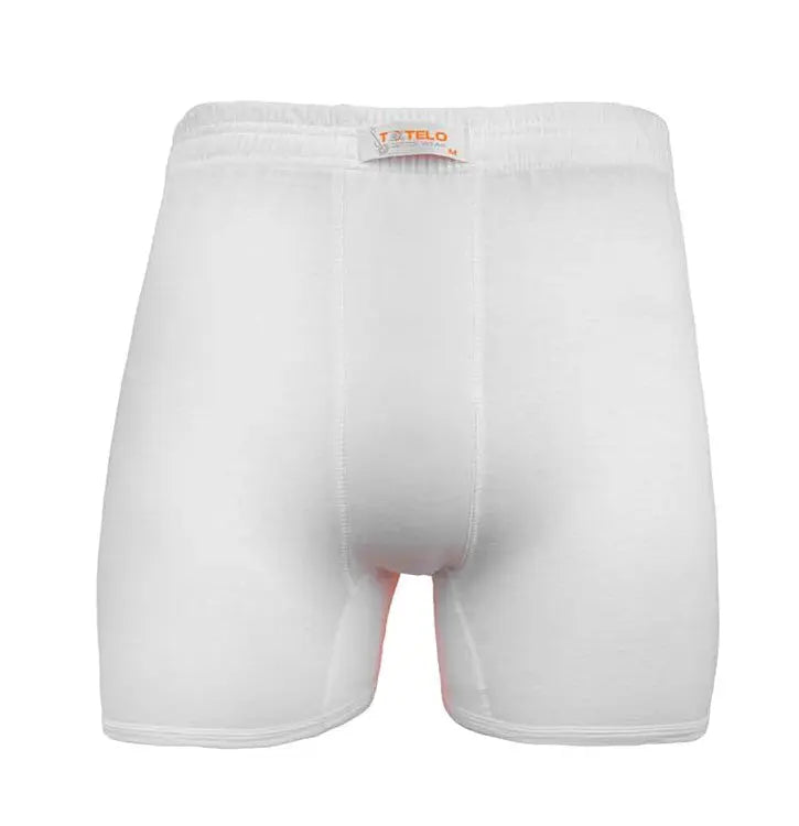 shorts combed white Comfort-Fit Underwear for men's Cotton 100% Long Leg Short Briefs (6 Pack) Closed Textelo