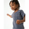 Sizes 5T - Modern Moments by Gerber Toddler Boy Casual Gauze Henley Tee and Short Set