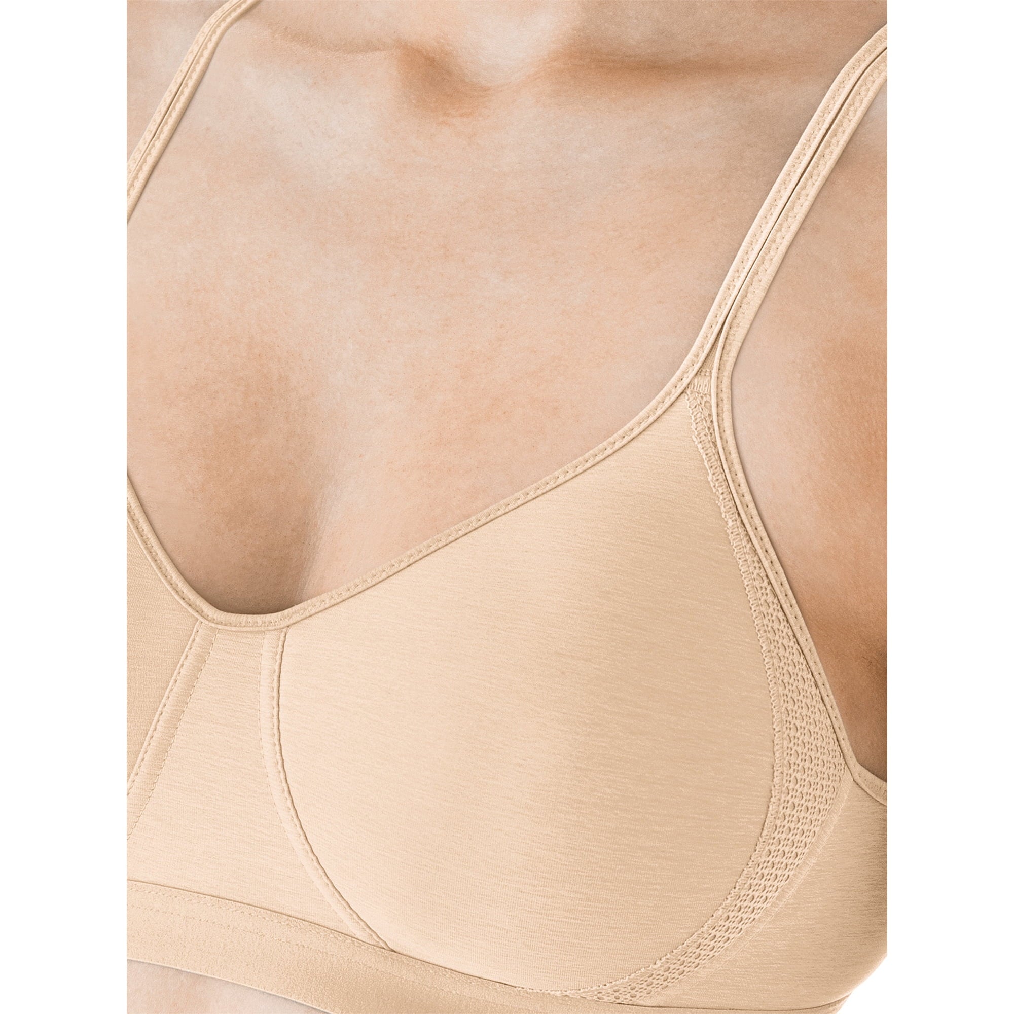 المقاس: M - حمالة صدر Hanes النسائية المريحة والمبردة اللاسلكية W507