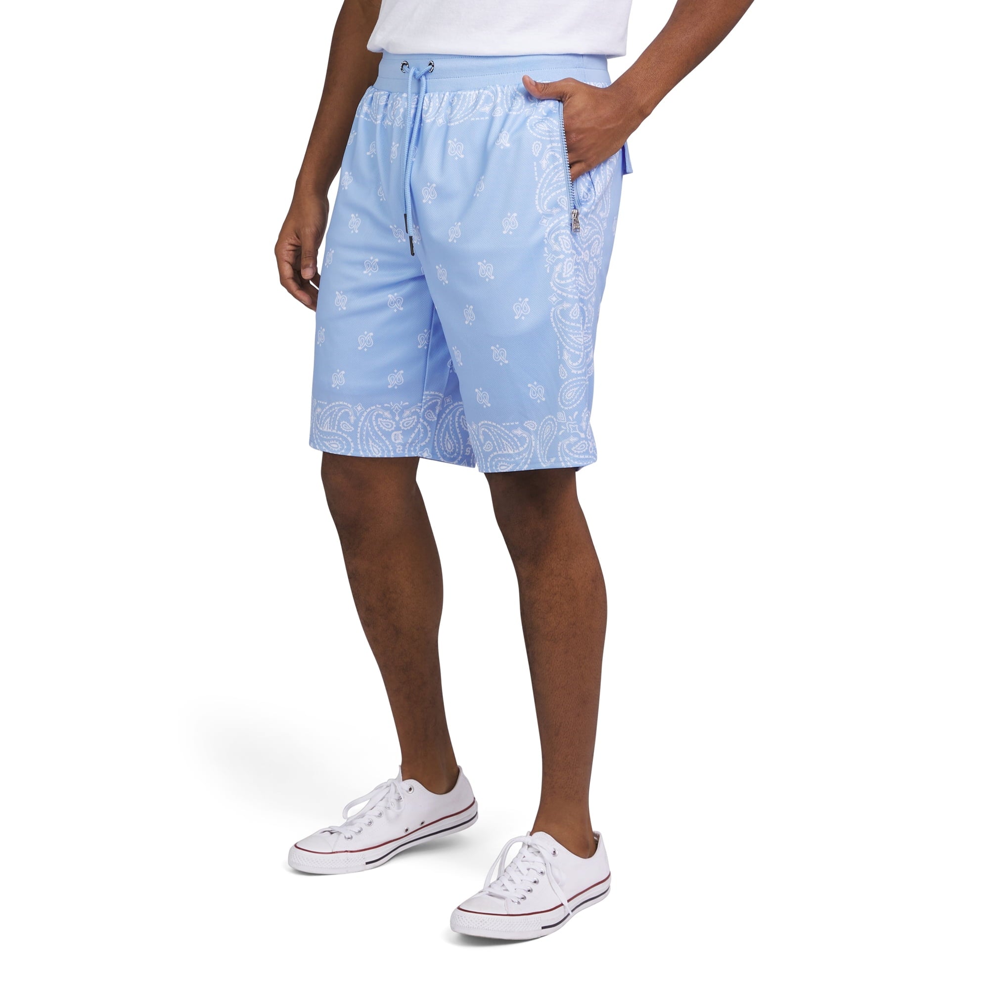 المقاس: 2XL - شورت كرة السلة الرجالي من Dogg Supply by Snoop Dogg بطبعة بيزلي شبكية سهلة الارتداء مع جيوب للرجال والرجال الكبار