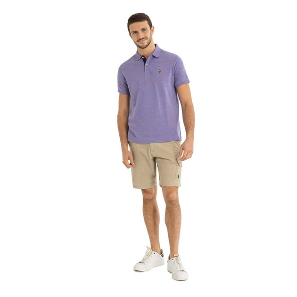 SIZE: S - U.S.Polo Assn. Mens Interlock Polo Shirt