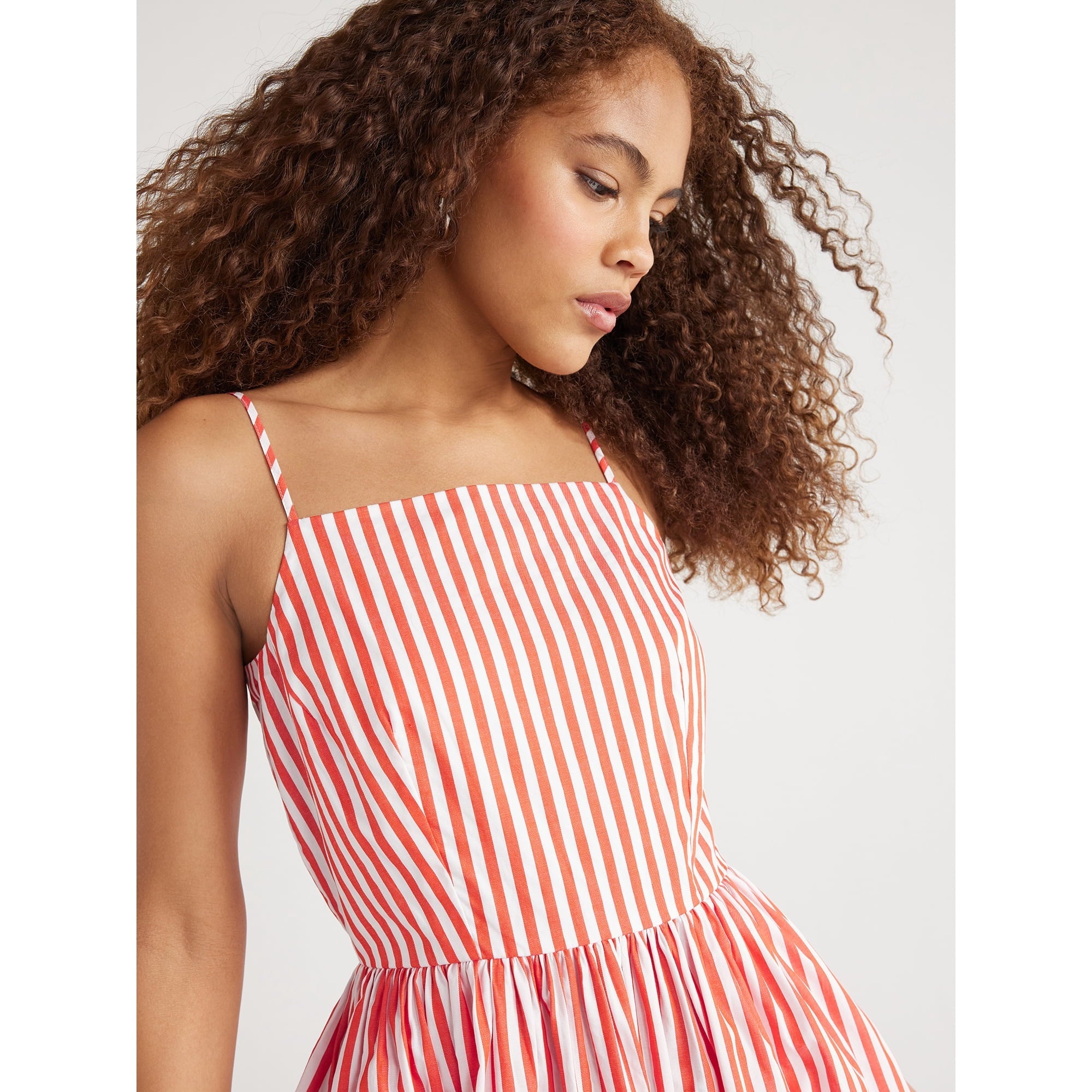 SIZE: M - Free Assembly Women's Sleeveless Square Neck Midi Dress