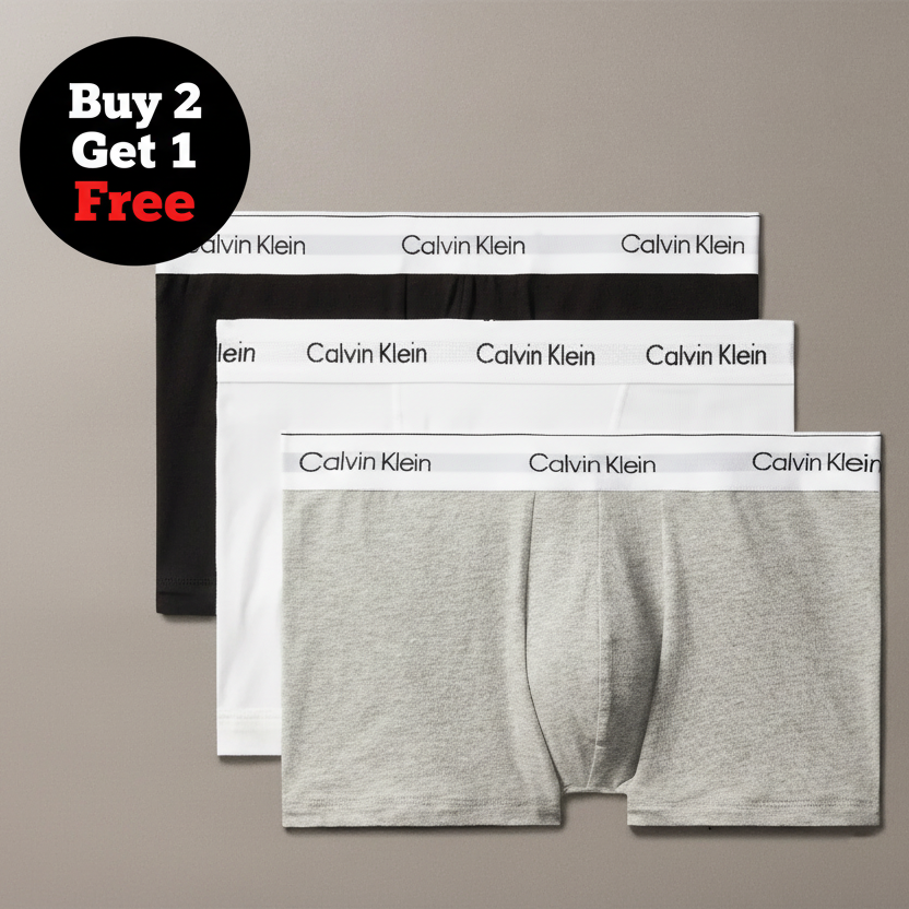Calvin Klein COTTON STRETCH 3 PACK - Buy 2 Get 1 Free Badge