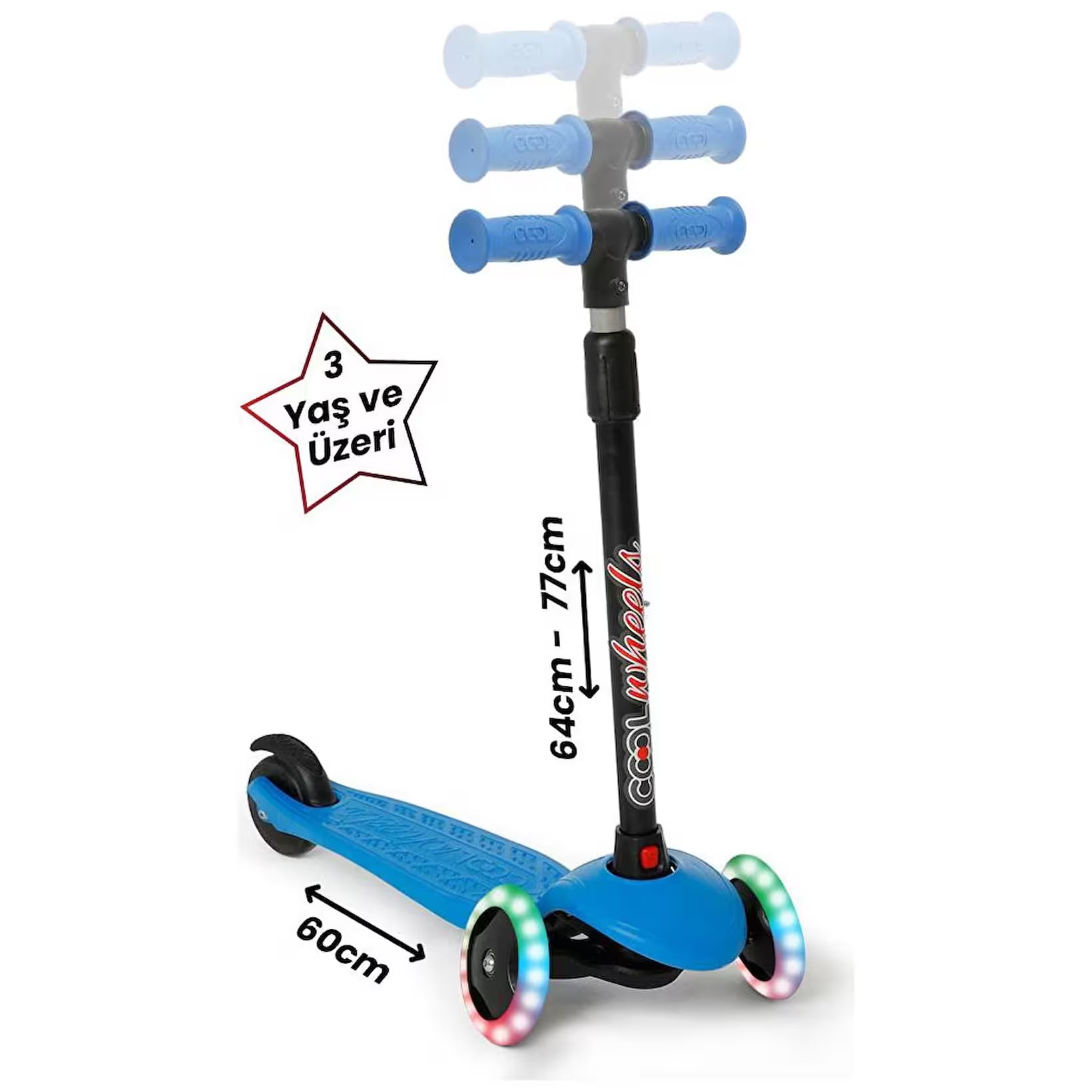 Cool Wheels Lighted Star Scooter Blue FR59632