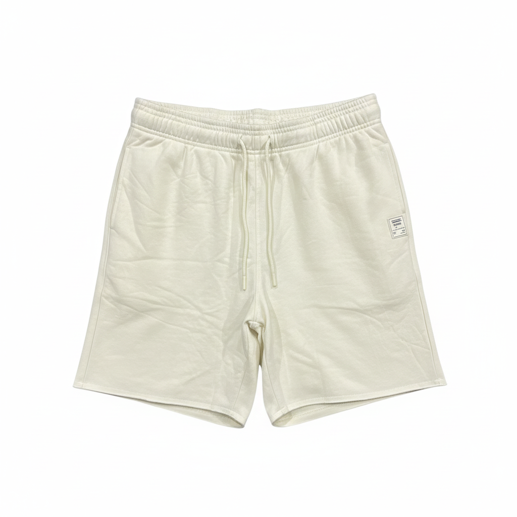 Cream Sweat Shorts - Detail