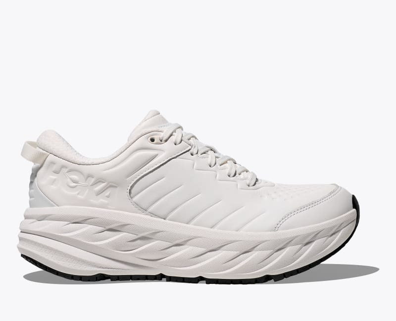 HOKA Men's Bondi SR Shoes in Frost/Frost