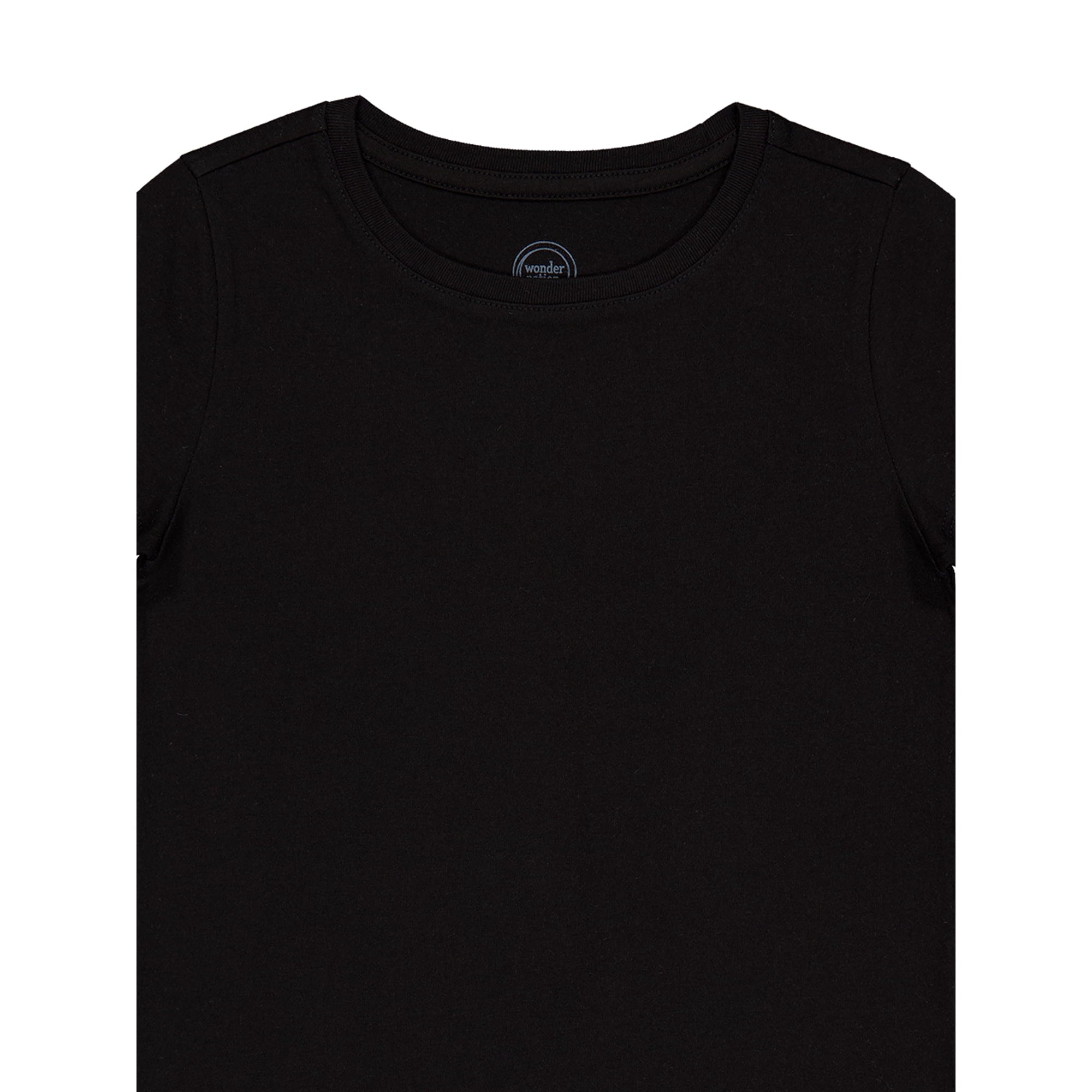 SIZE: L(10-12) - Wonder Nation Girls Short Sleeve Kid Tough T-Shirt