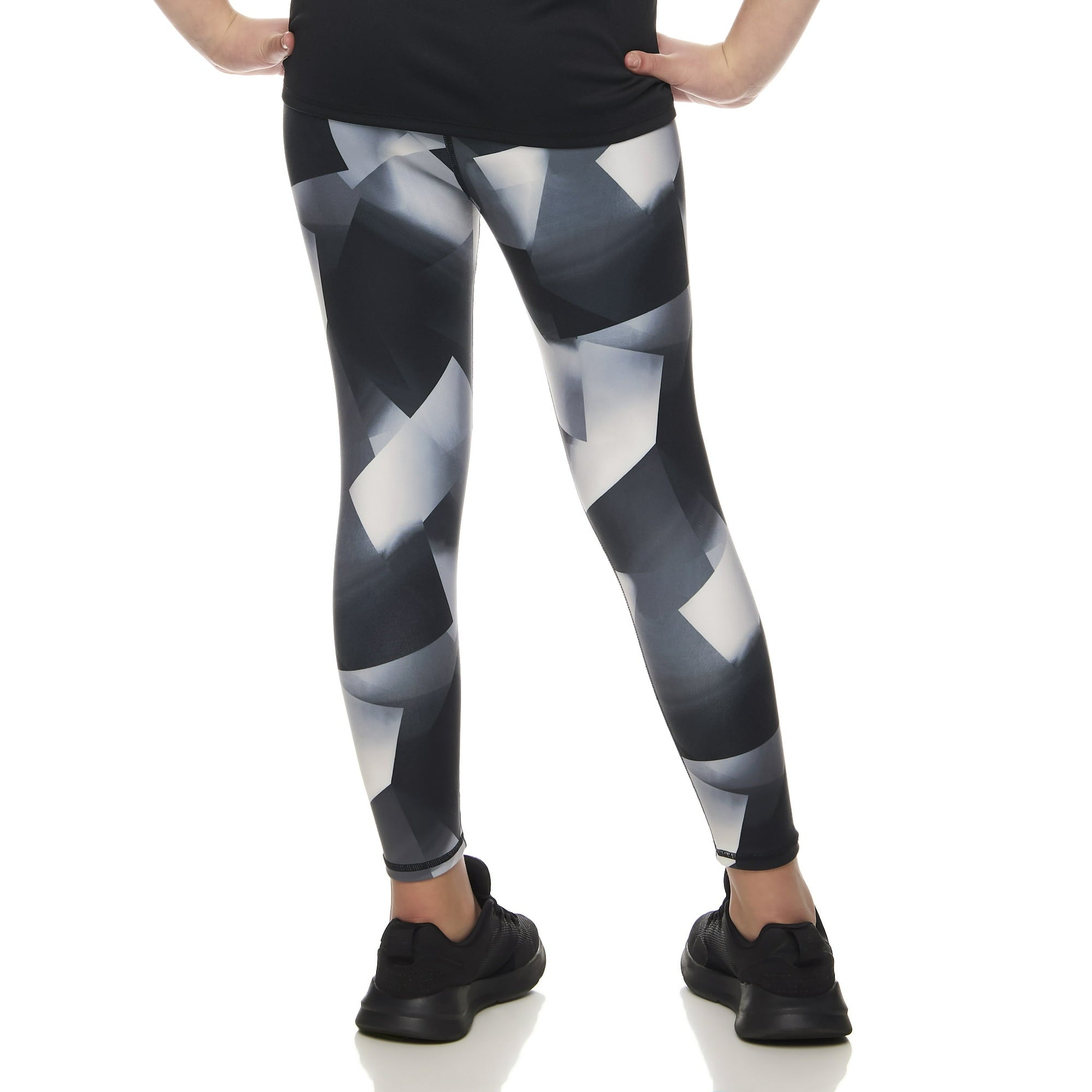 SIZE: 7/8 - Reebok Girl's Athletic Printed Capri Legging