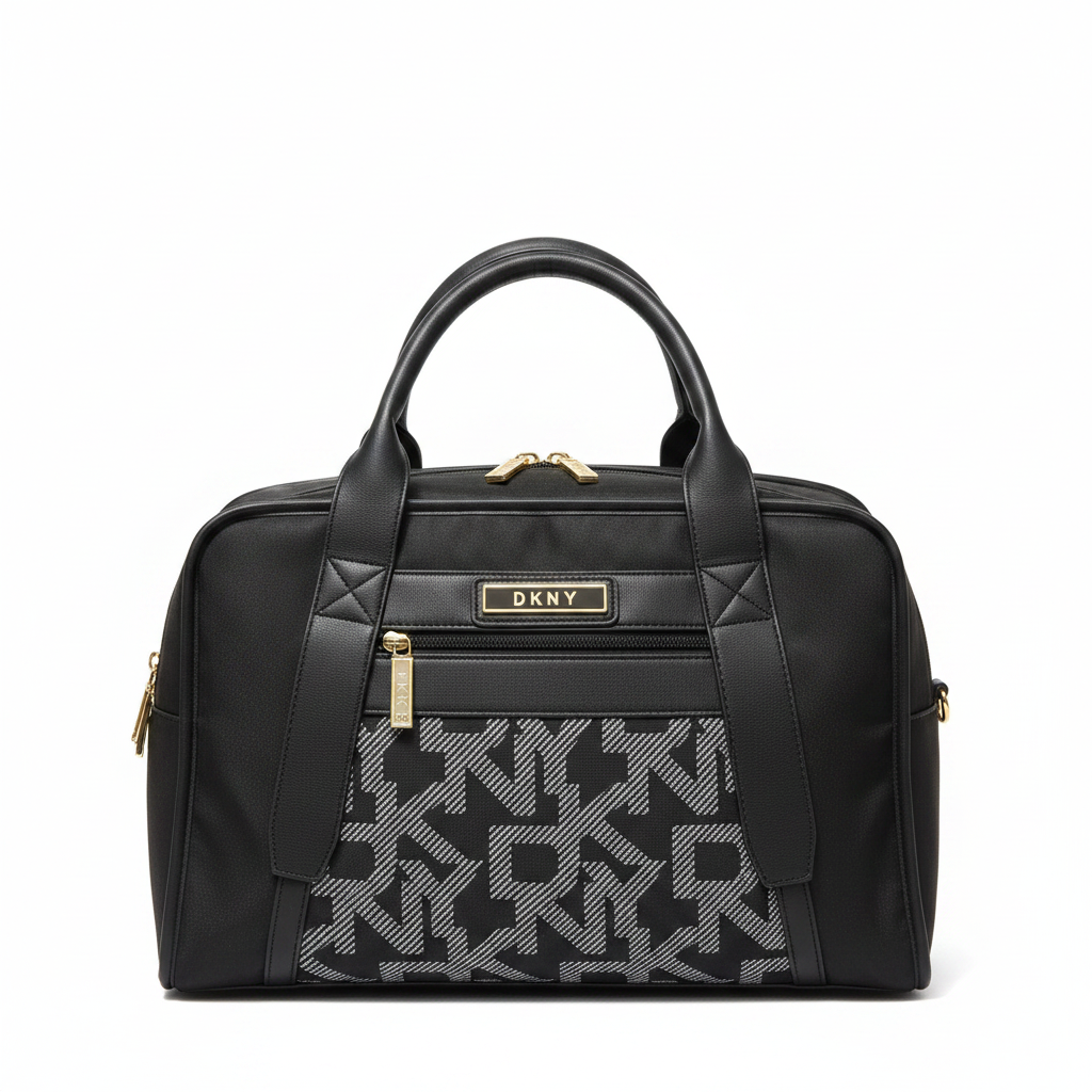 DKNY Black Quilted Handbag