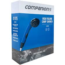 COMPANION Camp Shower High Volume 12V Dc