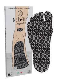 NAKEFIT L'ORIGINALE - Blue Hypoallergenic Adhesive Insoles - 3 Pairs in Pack (33-34 EU)