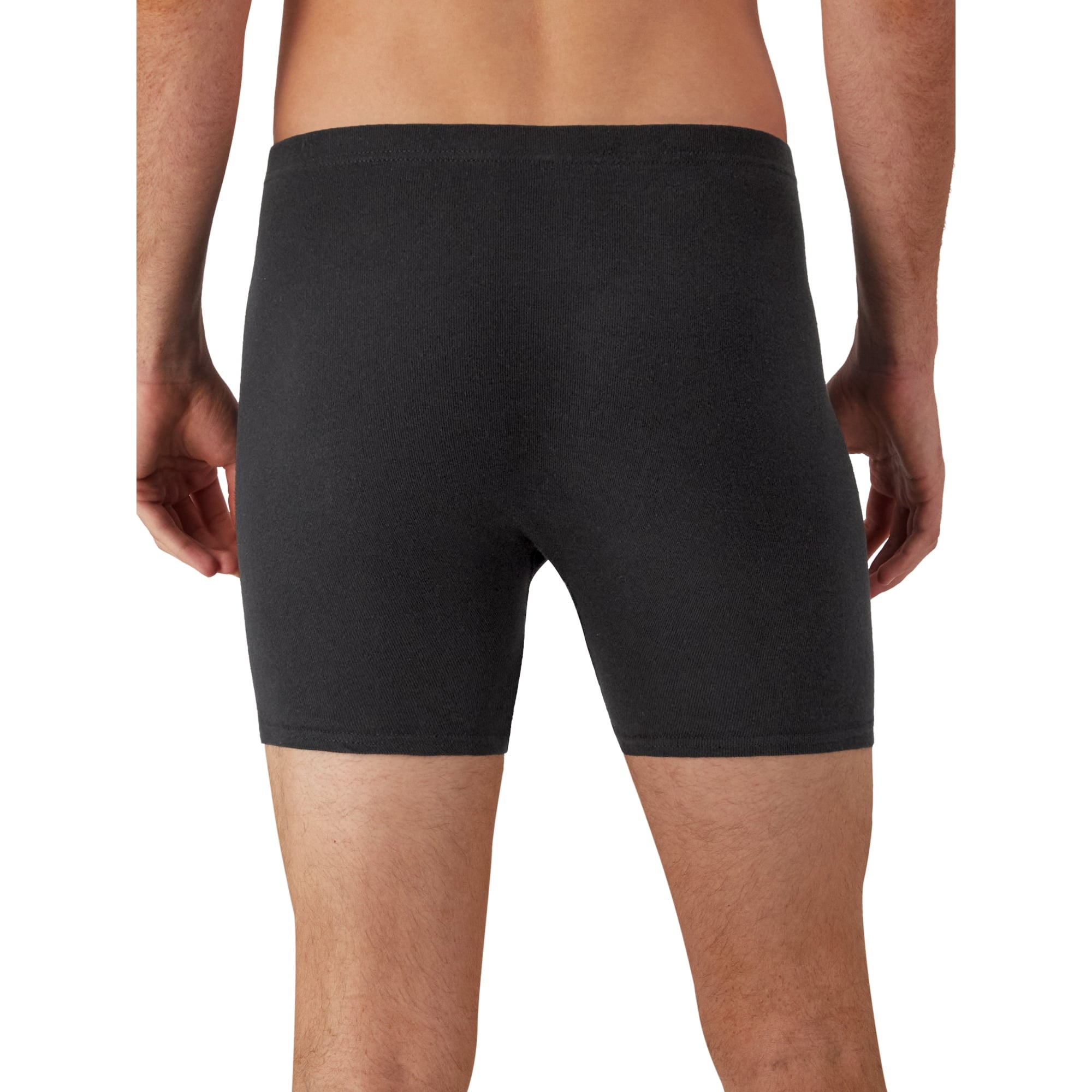 SIZE: L(36-38) - Hanes Men's Value Pack Covered Waistband Boxer Briefs, 6 Pack