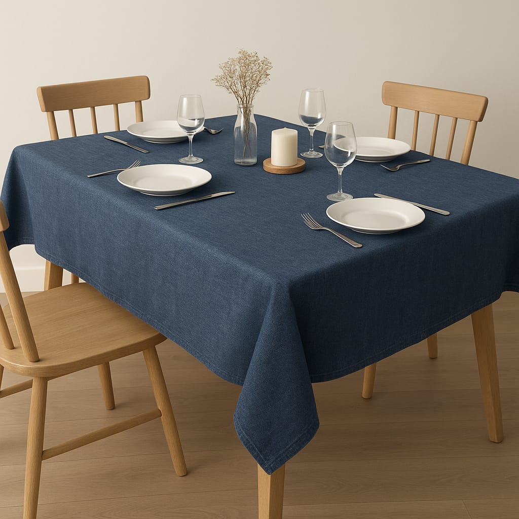 LAWSON Denim Tablecloth – 150x230 cm | Stylish Blue Table Cover by House & Garden