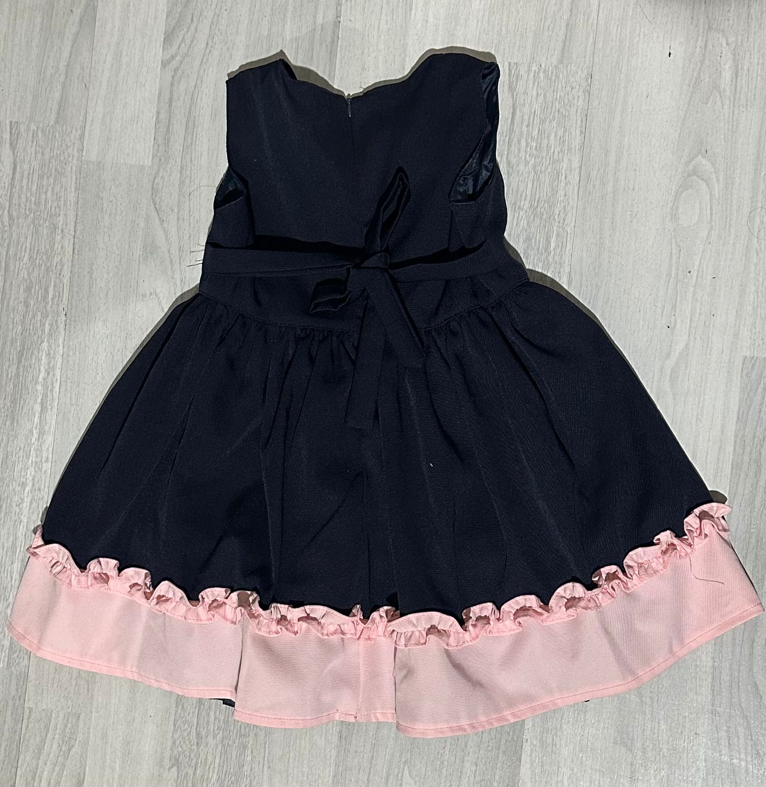 VIB toddler dress Navy blue pink