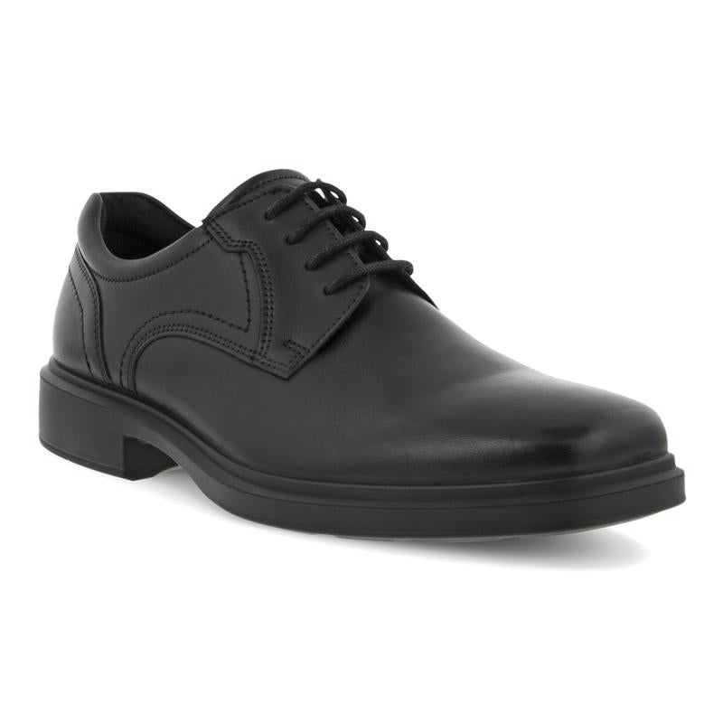 Size: 46 - ECCO Men's Helsinki 2.0 Plain Toe Tie Black Leather