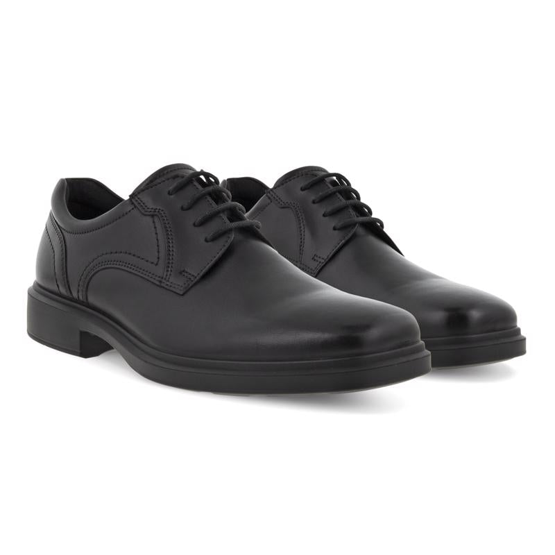 Size: 43 - ECCO Men's Helsinki 2.0 Plain Toe Tie Black Leather