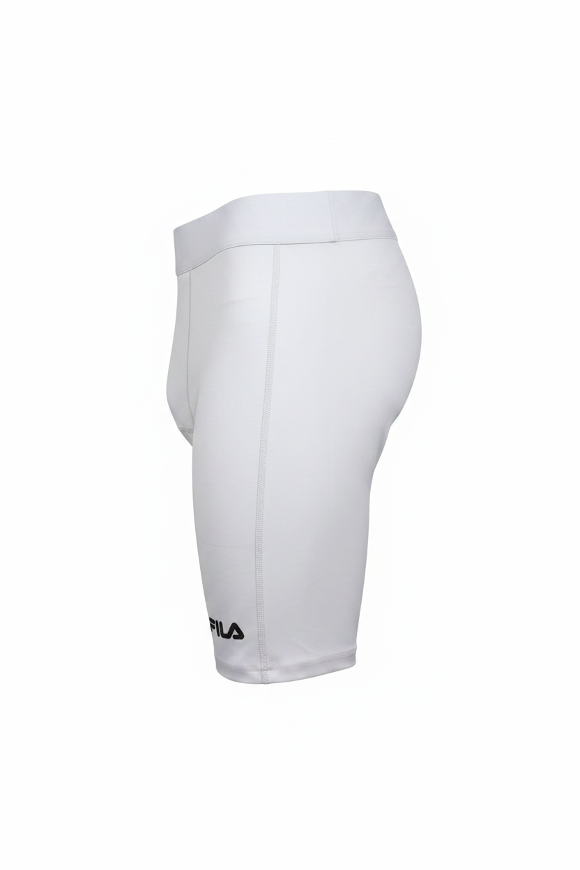 FILA White Compression Shorts - Side