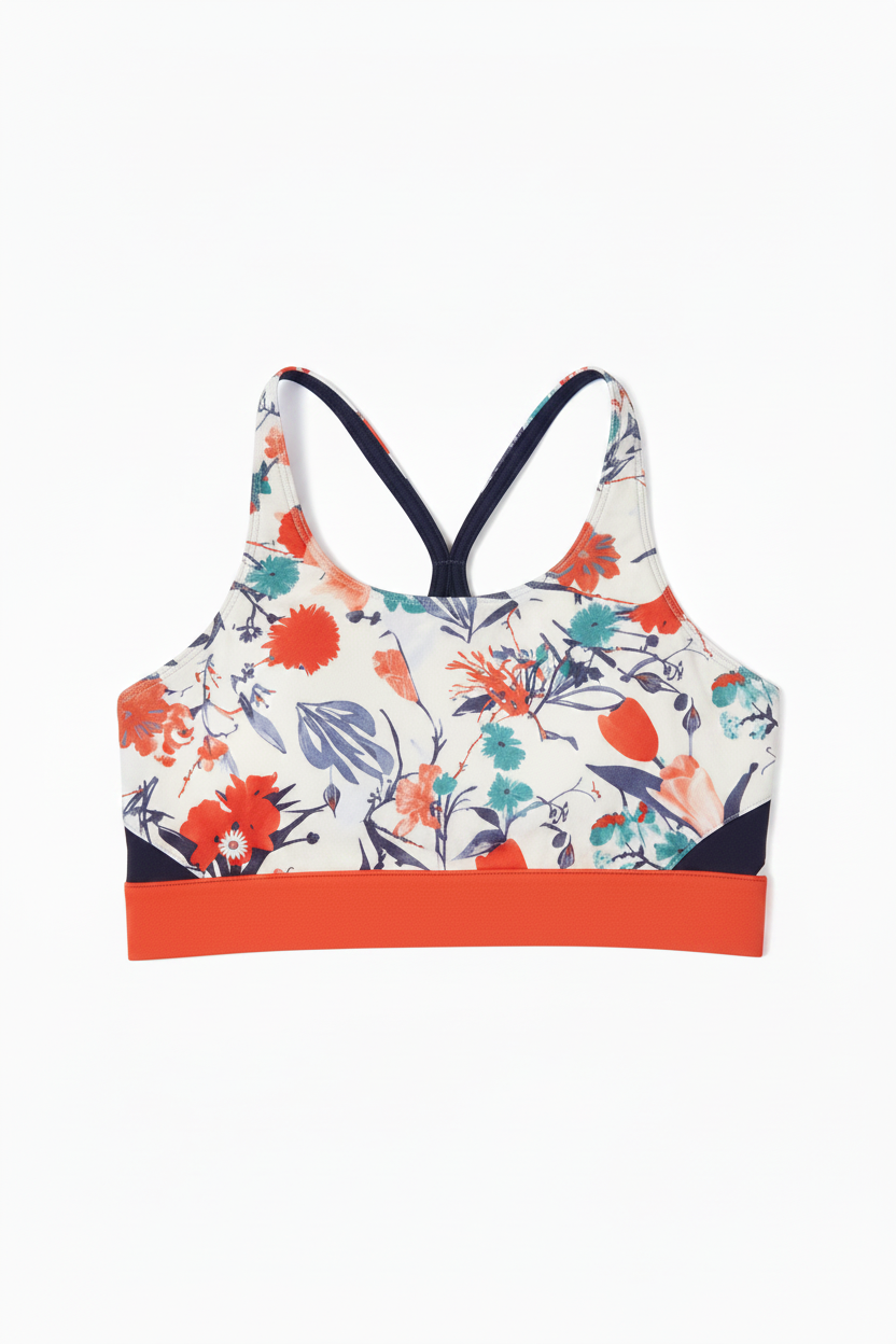 Floral Sports Bra – Front