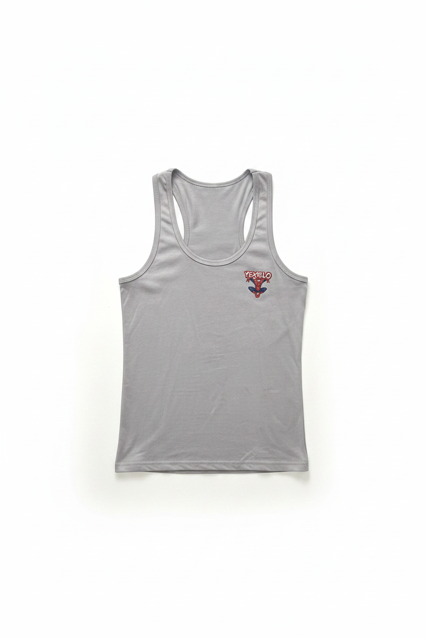 Gray Tank Top - White Background
