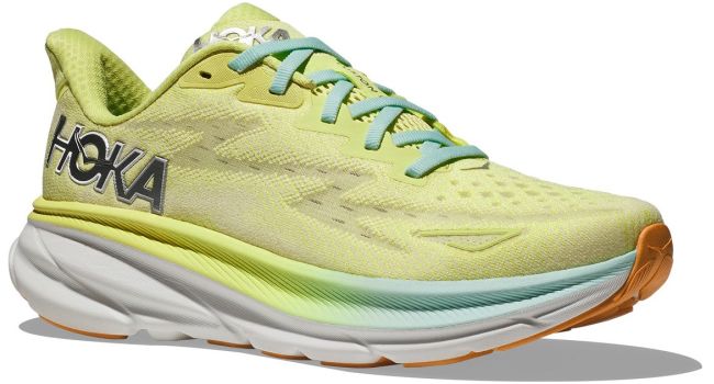 Hoka Womens running shoes CLIFTON 9 WIDE W yellow ( WITHOUT BOX )