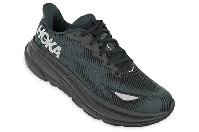 Hoka Women’s Clifton 9 GTX Regular Black Athletic Running Shoes