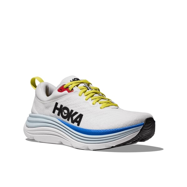 HOKA Men's Gaviota 5 Running Shoes in Blanc De Blanc/Virtual Blue 1127929-BVR (NO BOX)