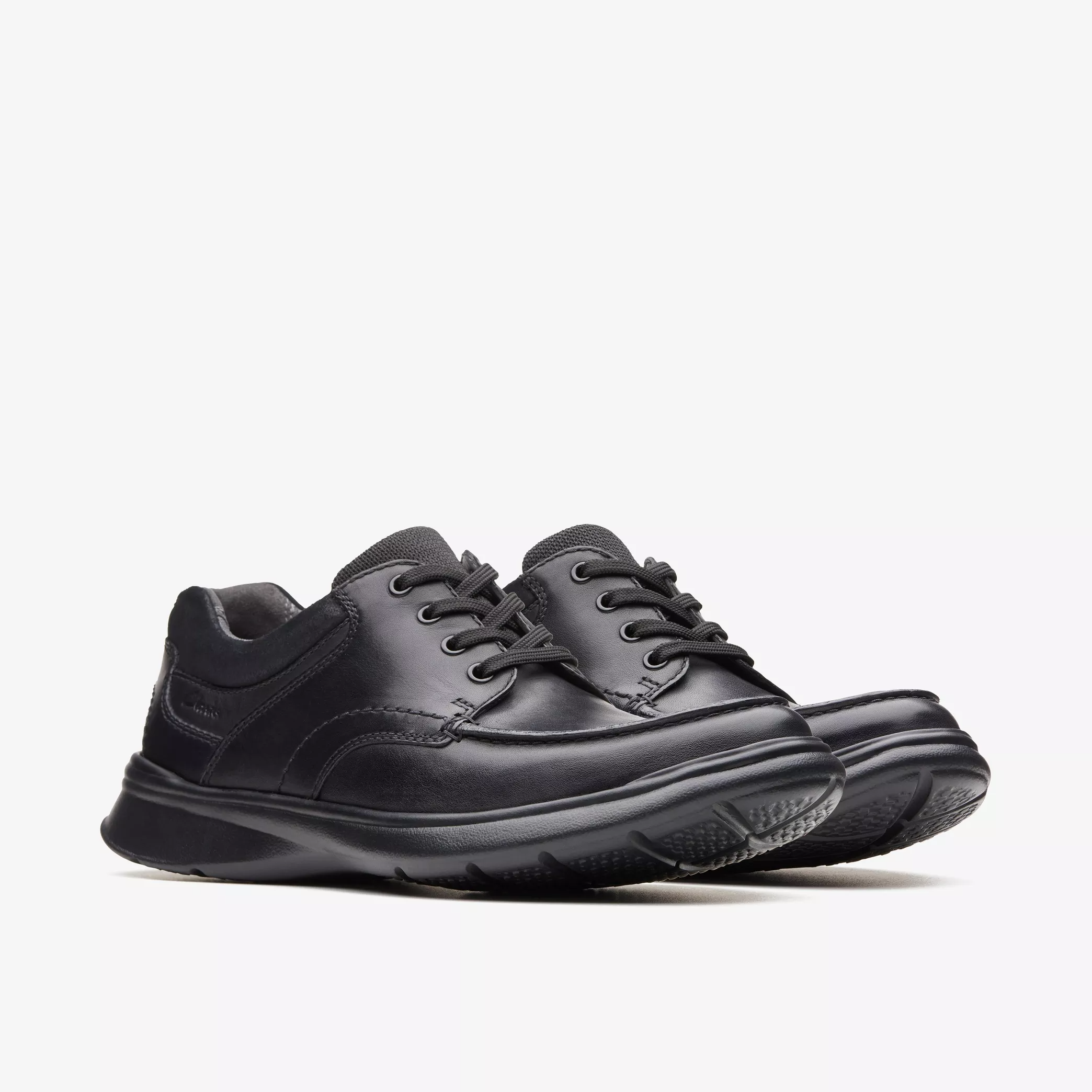 Clarks Cotrell Edge Men’s Black Smooth Leather Shoes