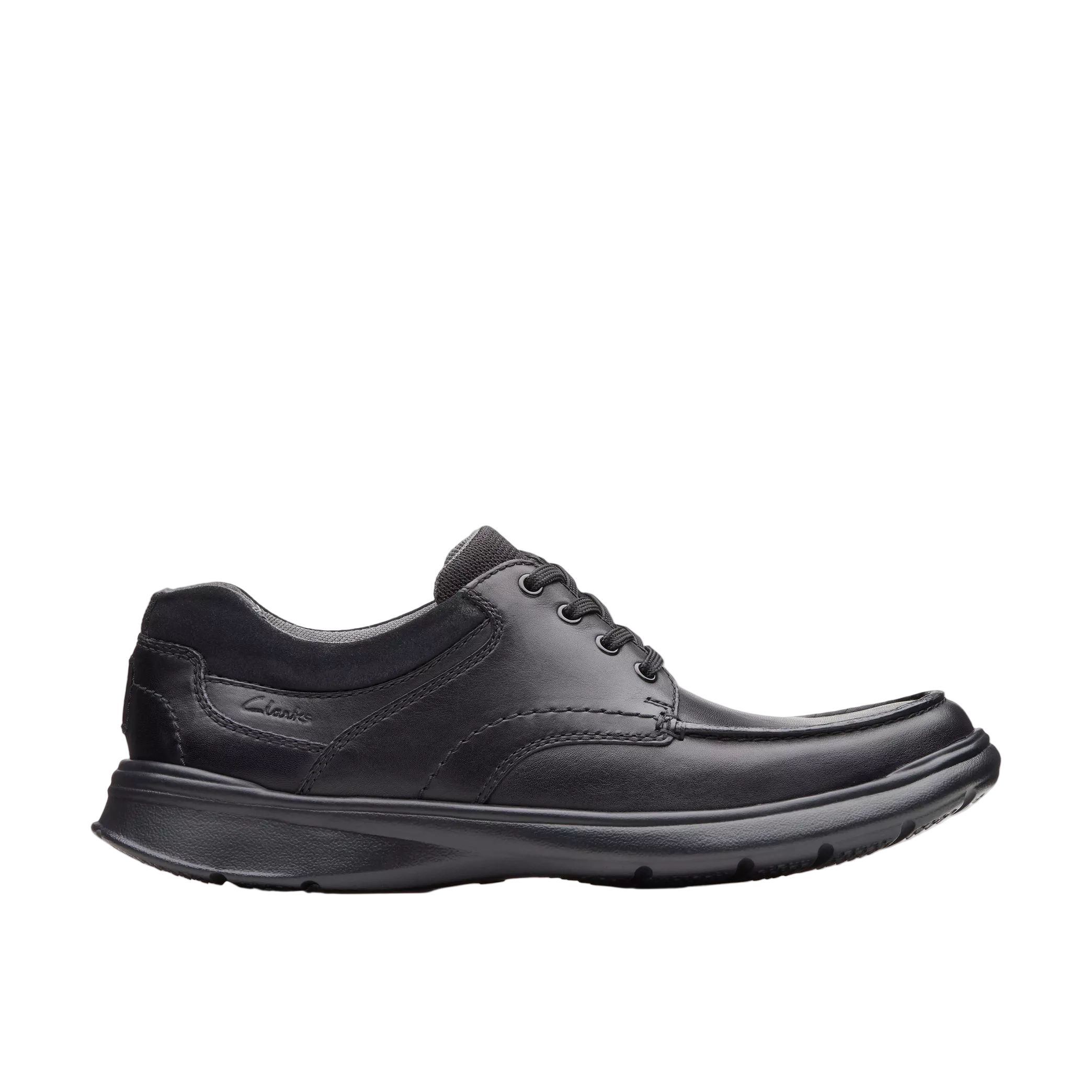 Clarks Cotrell Edge Men’s Black Smooth Leather Shoes