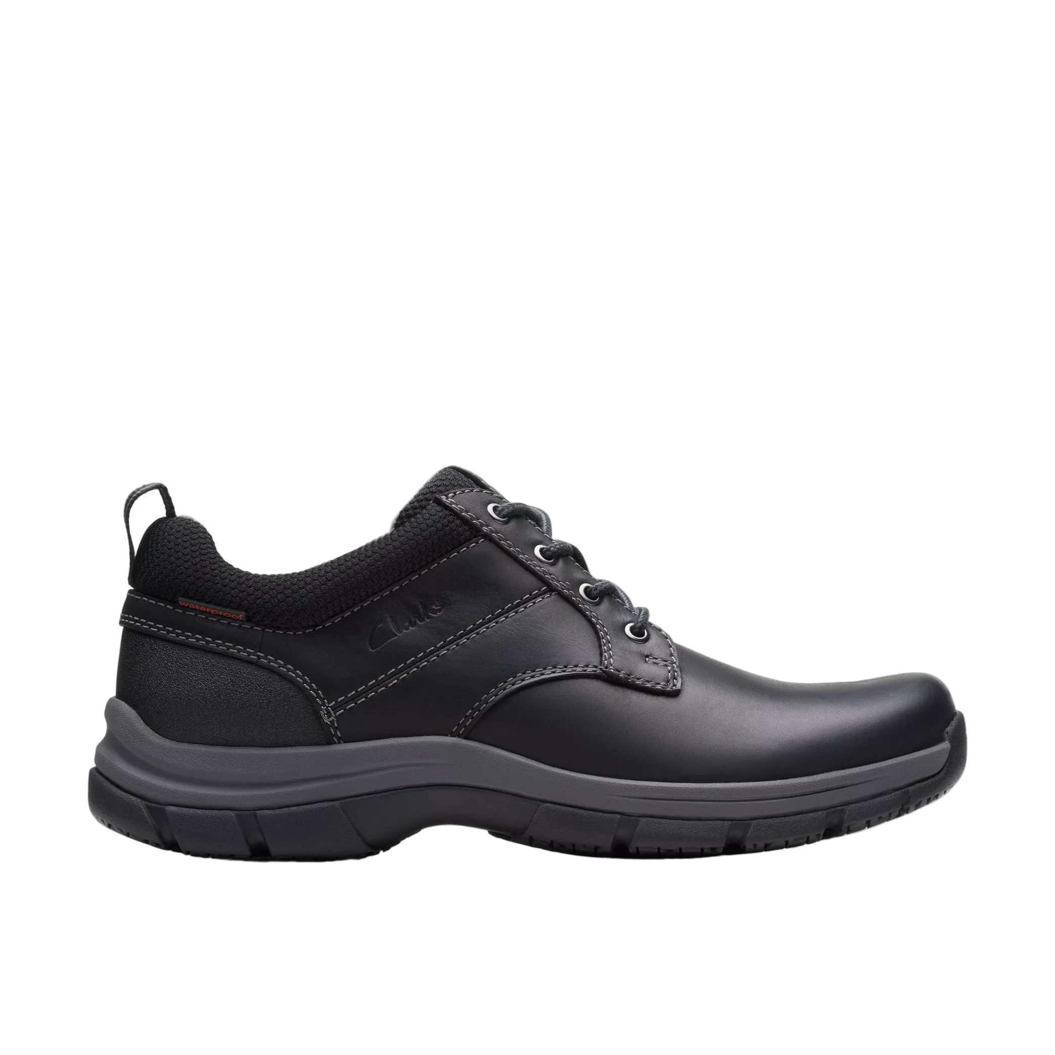 Clarks Walpath Low Men’s Black Leather Casual Shoes