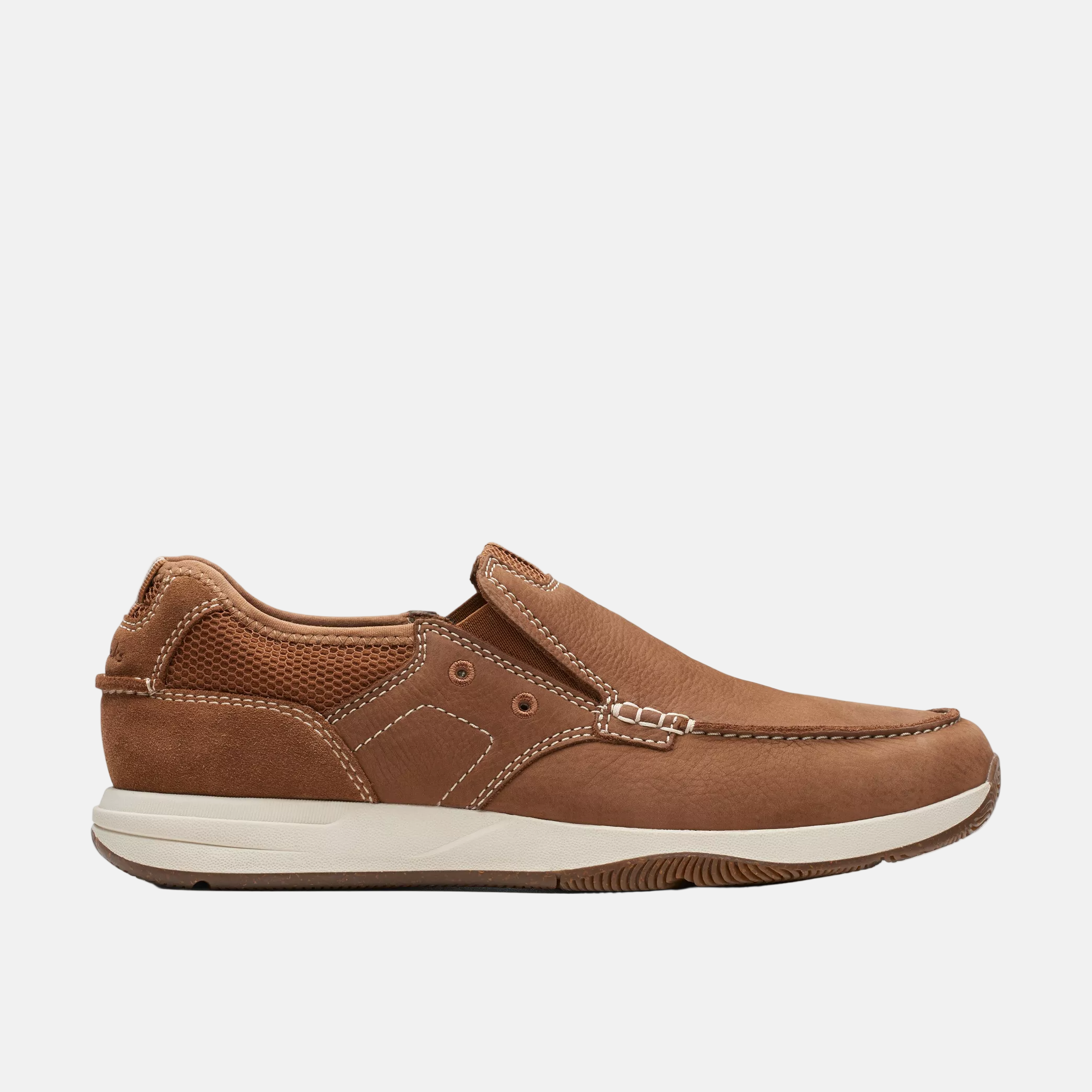 Clarks Sailview Step Men’s Light Tan Nubuck Slip-On Shoes
