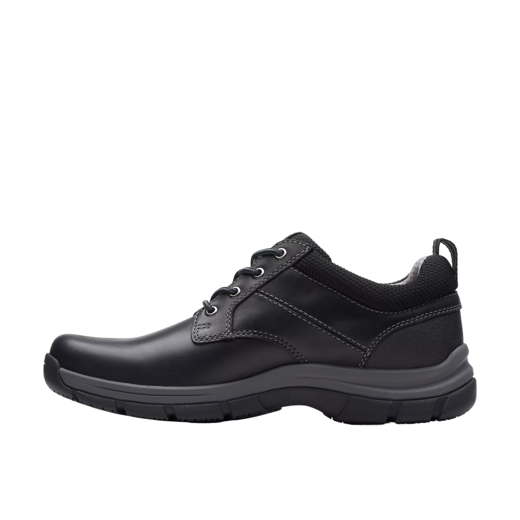 Clarks Walpath Low Men’s Black Leather Casual Shoes