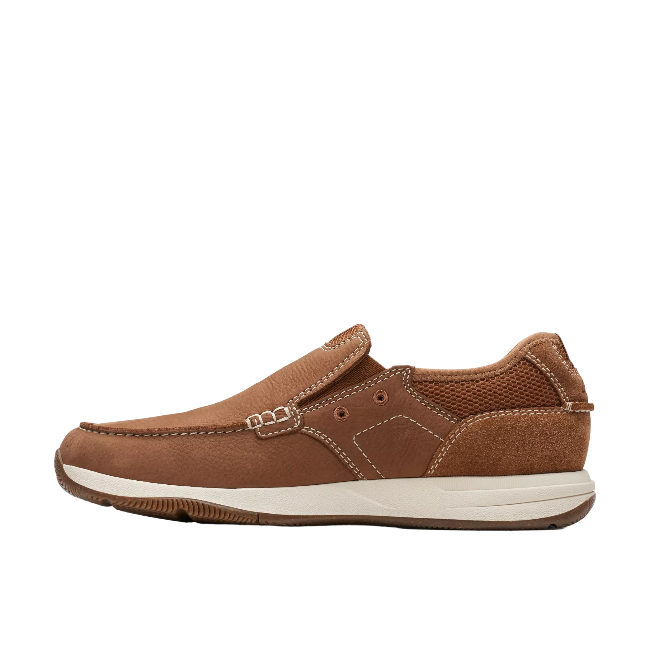 Clarks Sailview Step Men’s Light Tan Nubuck Slip-On Shoes