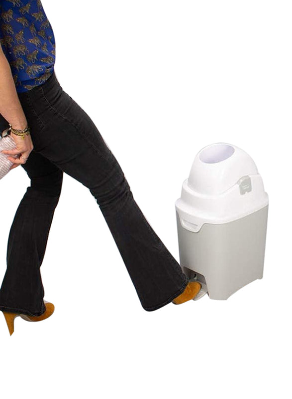Diaper Champ Standard Handsfree Diaper Pail Silver