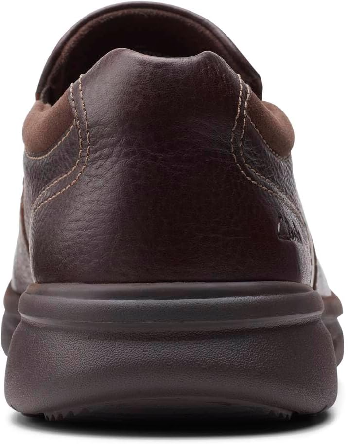 Clarks Bradley Step Men’s Brown Slip‑On Loafers – Premium Leather Casual Shoes with All‑Day Support