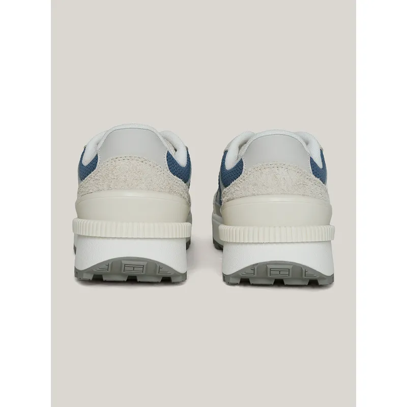 Tommy Jeans Men's Blue Mesh Sneakers – Branded Casual Shoes for Everyday Comfort & Style