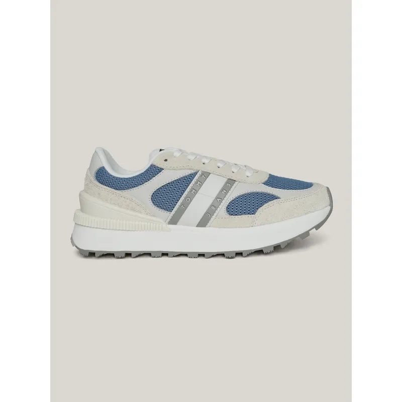Tommy Jeans Men's Blue Mesh Sneakers – Branded Casual Shoes for Everyday Comfort & Style