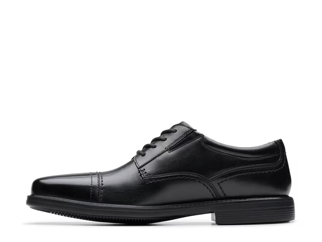 Clarks Dresslite Cap Toe Oxford Men’s Shoes – Lightweight Leather Dress Oxfords with Cushion Comfort