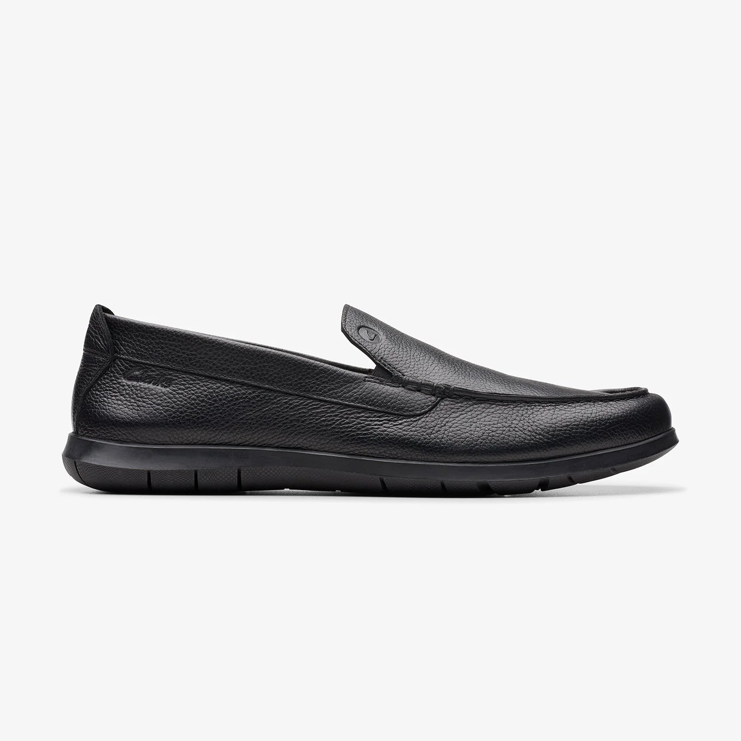 Clarks Flexway Step Men’s Black Leather Shoes – Lightweight Flex Comfort & Classic Style