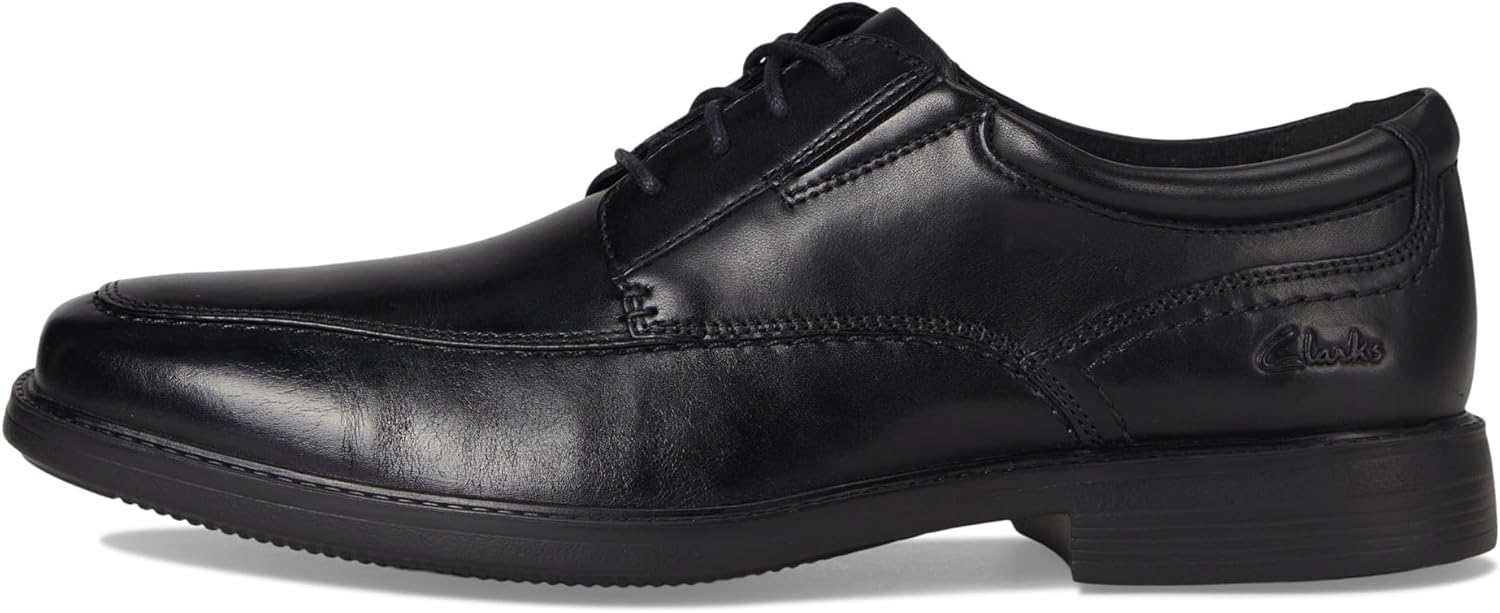 Clarks Dresslite Ace Men’s Black Leather Oxford Shoes – Lightweight Formal Lace‑Ups with All‑Day Comfort
