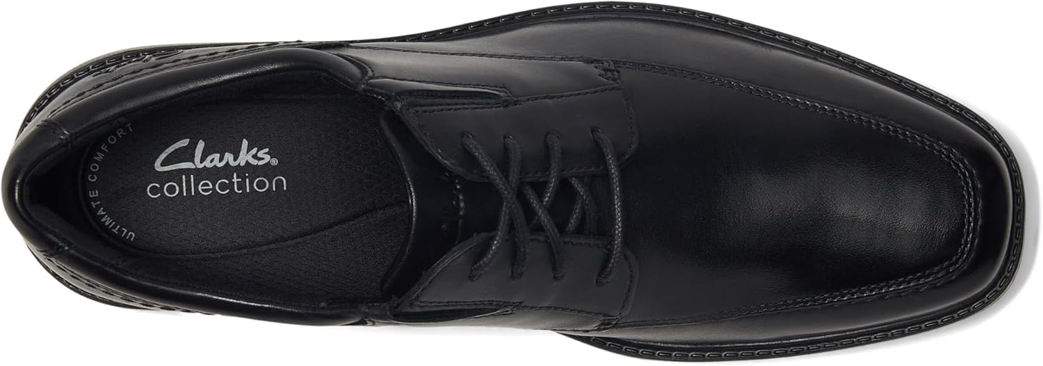 Clarks Dresslite Ace Men’s Black Leather Oxford Shoes – Lightweight Formal Lace‑Ups with All‑Day Comfort
