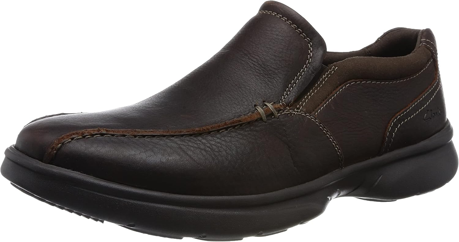 Clarks Bradley Step Men’s Slip‑On Shoes – Lightweight Casual Loafers with All‑Day Cushion Comfort