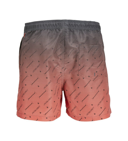JACK & JONES Swim Shorts JPSTFIJI JJSWIM GRADIENT LY BROWN AND ORANGE