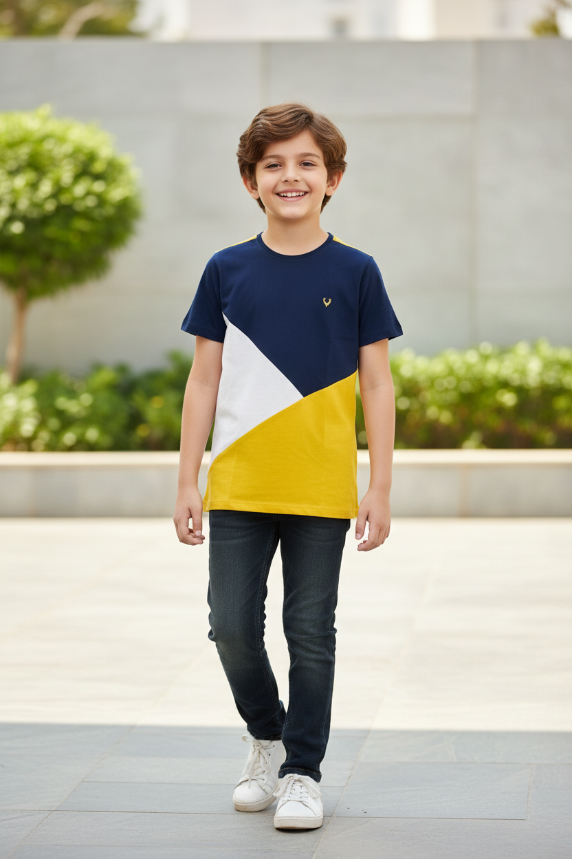 Kid Wearing Allen Solly Tee