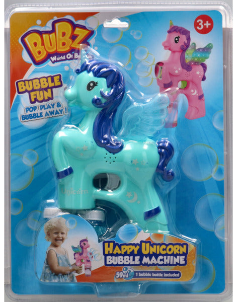 🦄✨ Bubblz Unicorn Flurry Set – Magical Bubble Blower for Kids | Includes 59ml Solution & Tray BLUE 🌈🫧