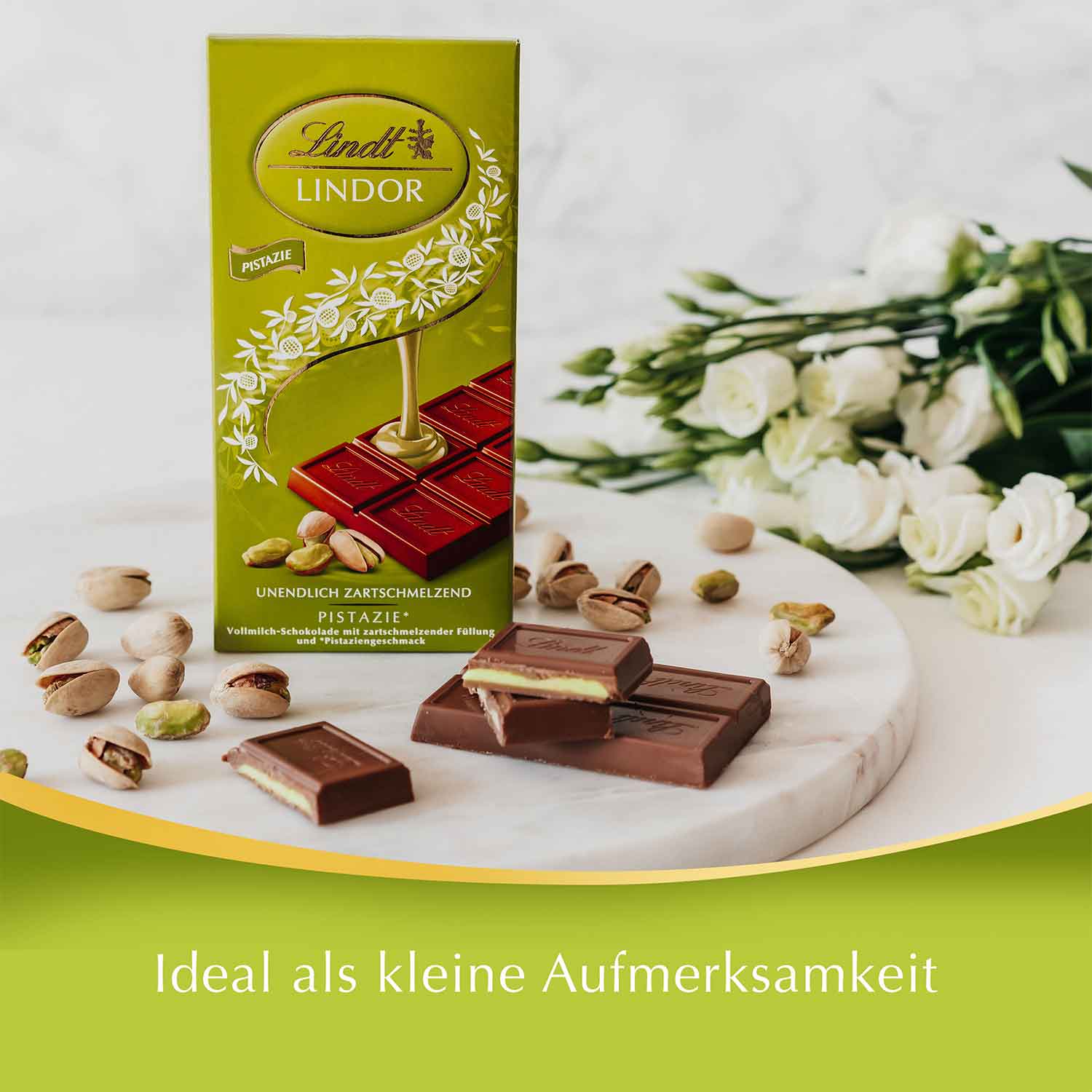 مستورد - أقراص ليندور بنكهة الفستق 100 جرام (10 وحدات × 100 جرام) - تاريخ الانتهاء 30.10.2025