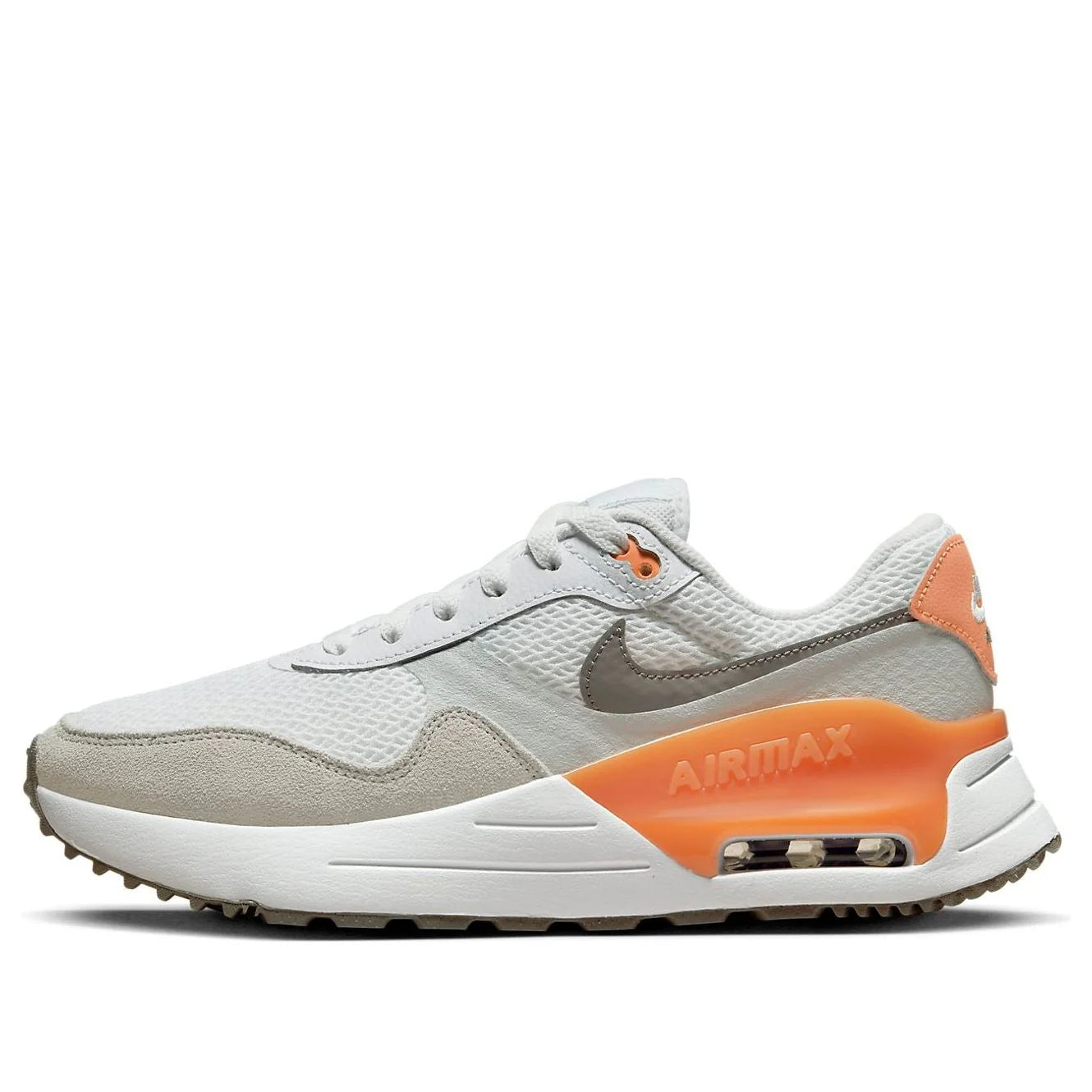 Nike(WMNS) Air Max SYSTM 'White Pure Platinum Orange Trance Flat Pewter
