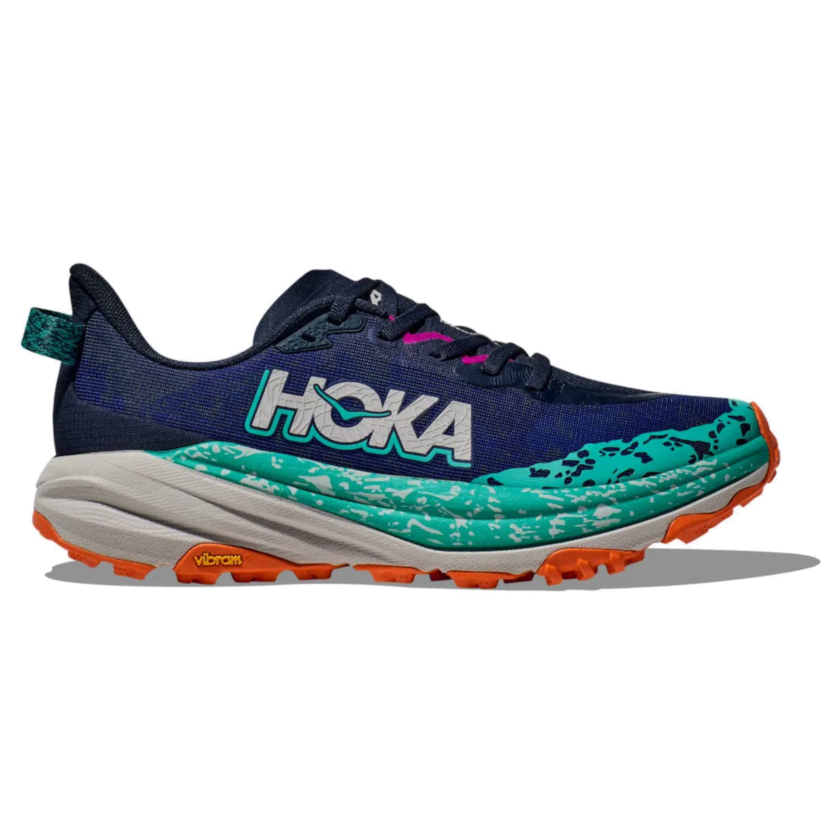 HOKA Women's Speedgoat 6 Varsity Navy/Meteor Running Shoes (1147811-VYM)-(NO BOX)