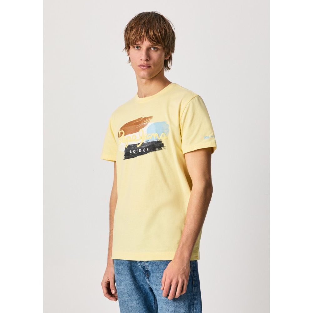 Pepe Jeans Men's T-Shirt Aegir PM508227-022 Yellow
