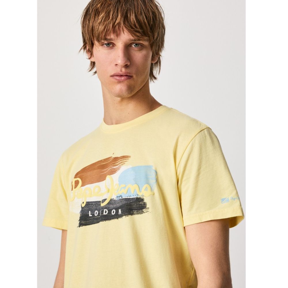 PEPE JEANS LONDON SLIM T-SHIRT ORANGE M1
