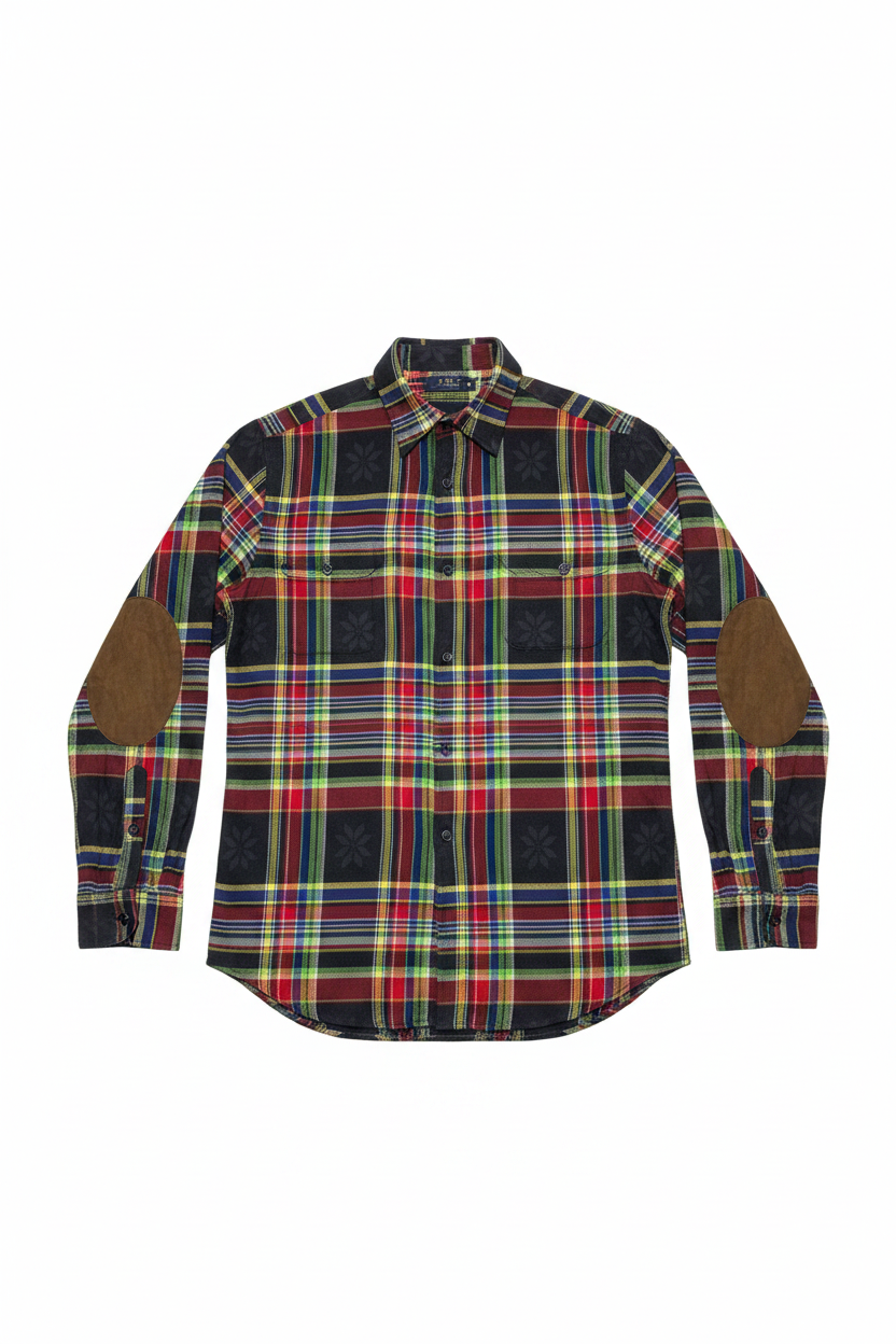 Plaid Flannel Shirt – Front View
